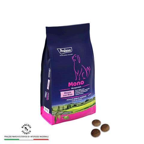 Mono Adulti Mini e Junior Maiale con Riso - 2 kg