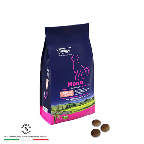 Mono Adulti Mini e Junior Salmone con Riso - 2 kg